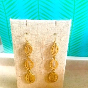 Stella & Dot Kimberly earrings in gold new